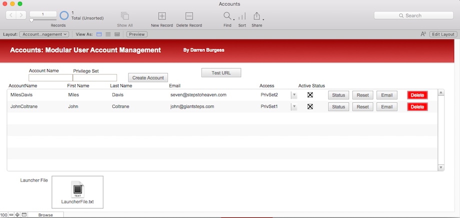 Accounts Modular screenshot